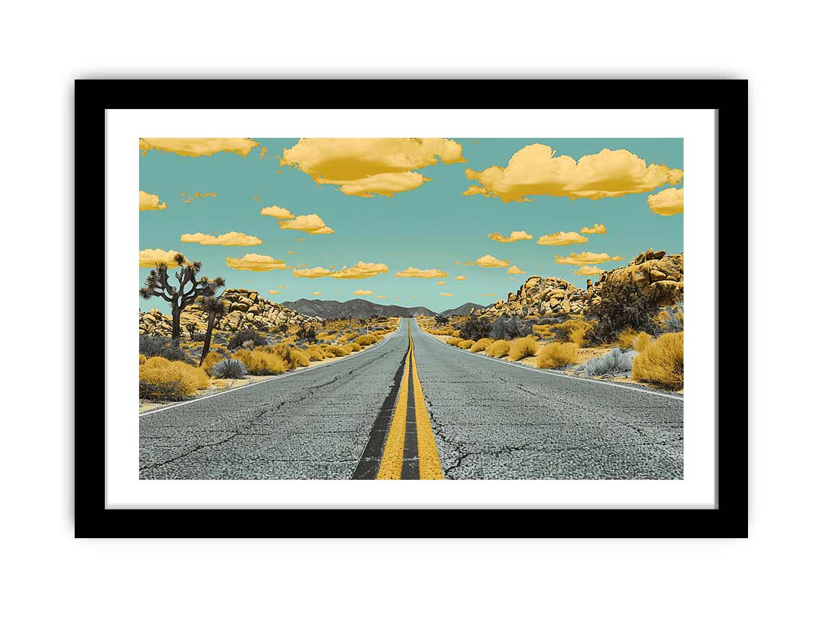 Dream Road Framed Art for Wall – Premium Wall Framed Art
