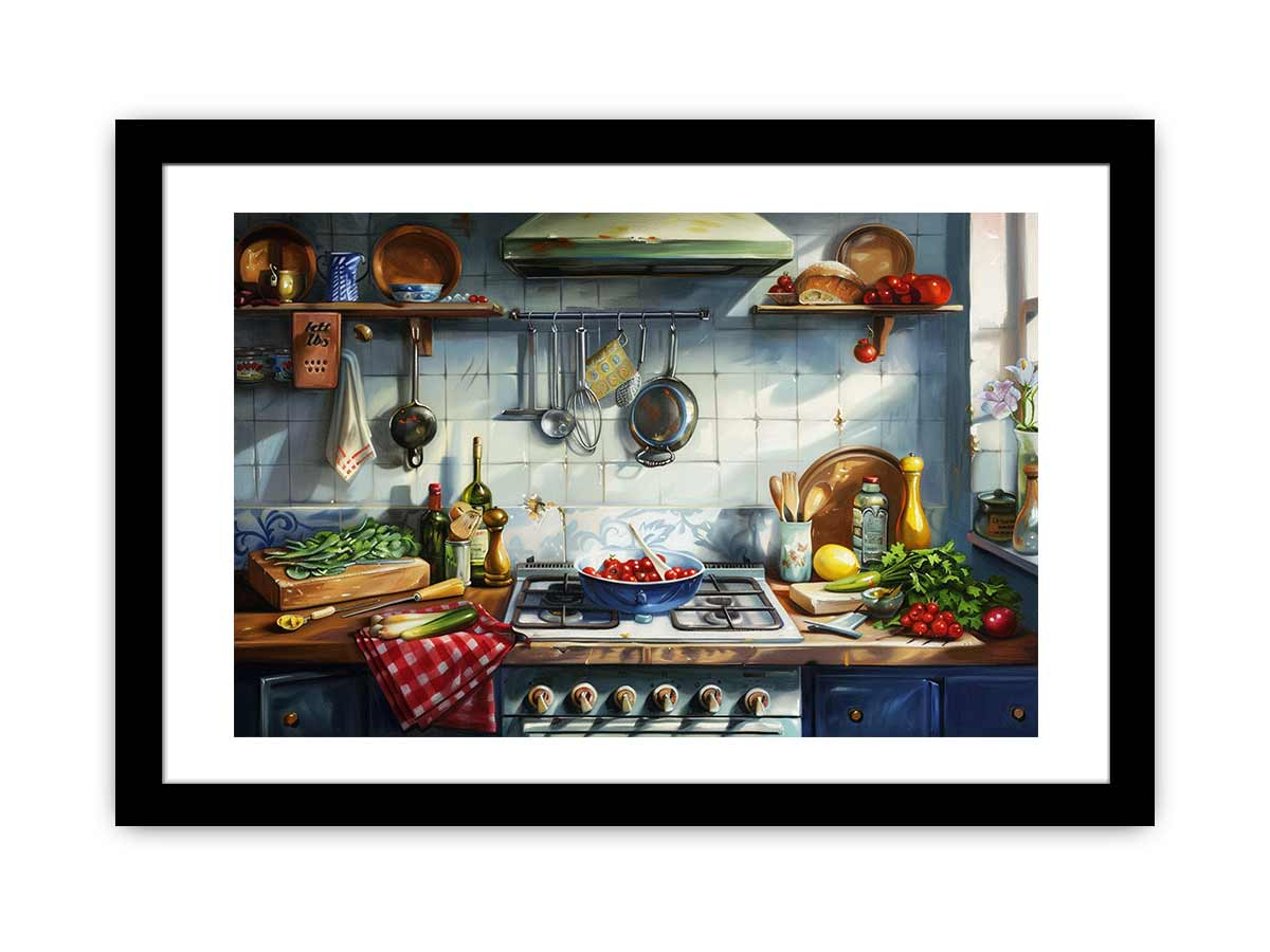 Kitchen Framed Art – Matte Finish Kitchen Framed Art for Wall