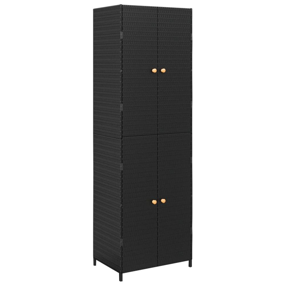 Garden Storage Cabinet Black