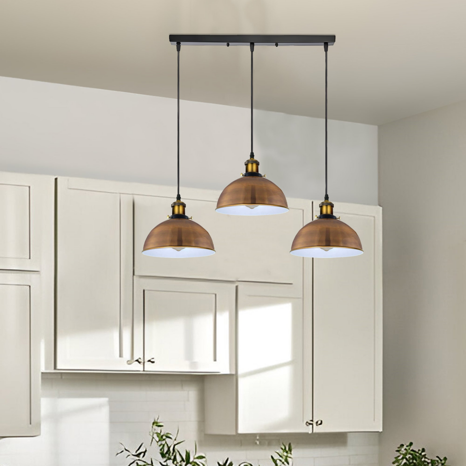 Vintage Industrial Copper Pendant Ceiling Lamp – Loft-Style Retro Hanging Light