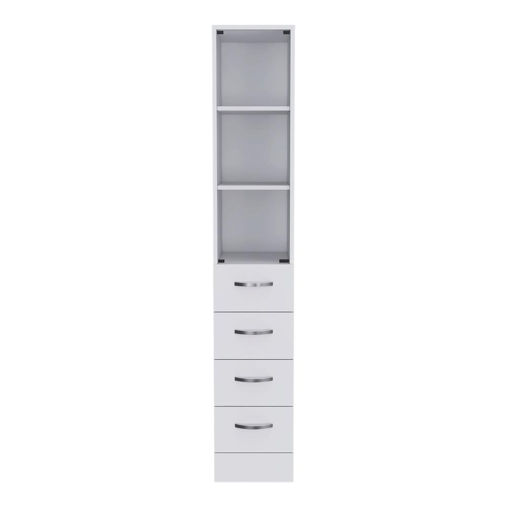 2 Piece Bathroom Set, Magna Linen Cabinet + Savona Medicine Cabinet , White