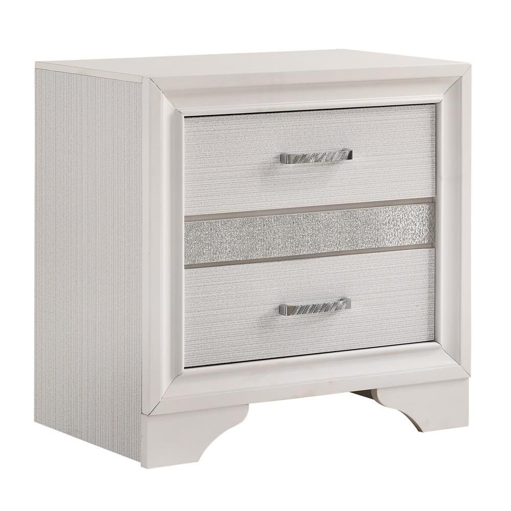 Miranda 2-drawer Nightstand White