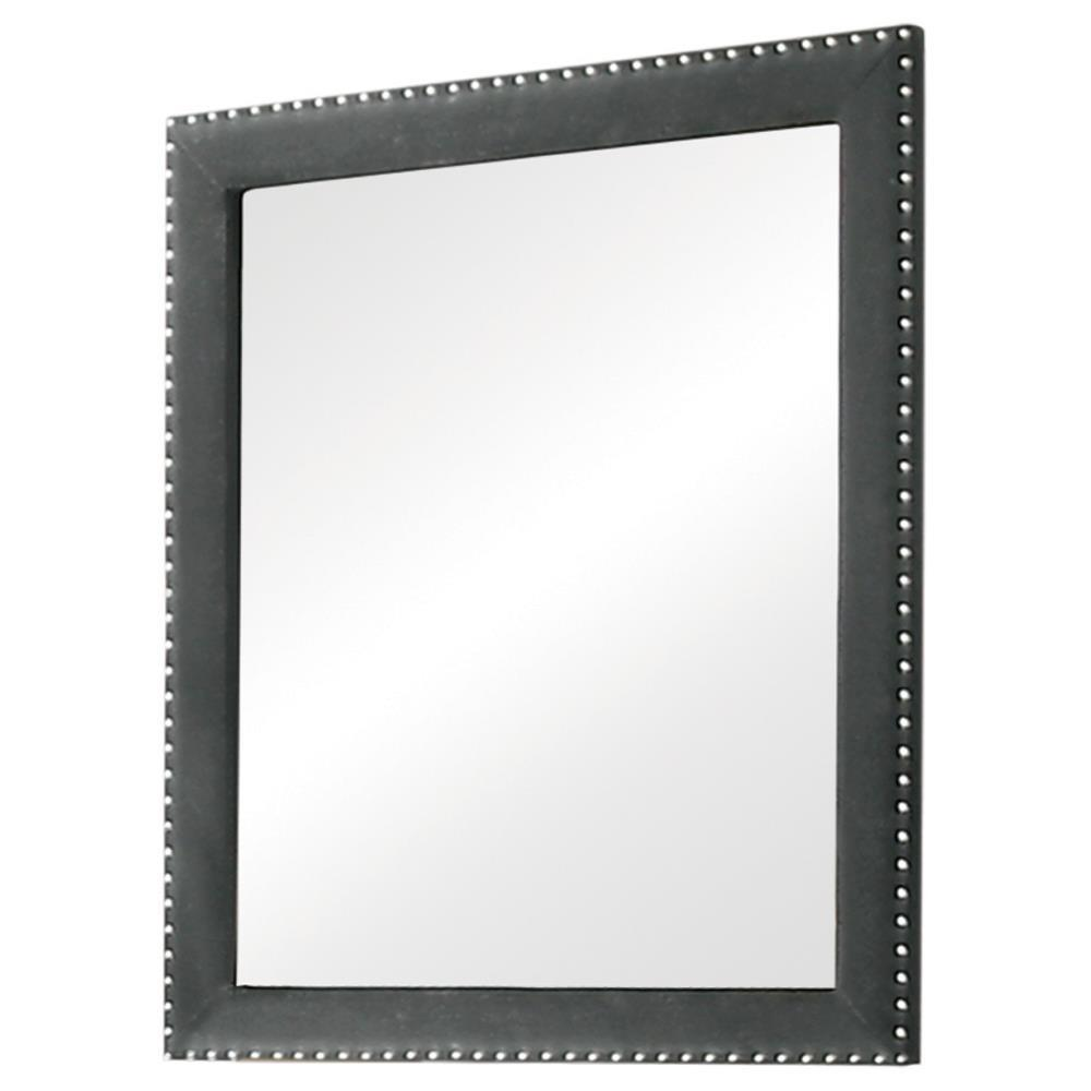 Melody Upholstered Dresser Mirror Grey