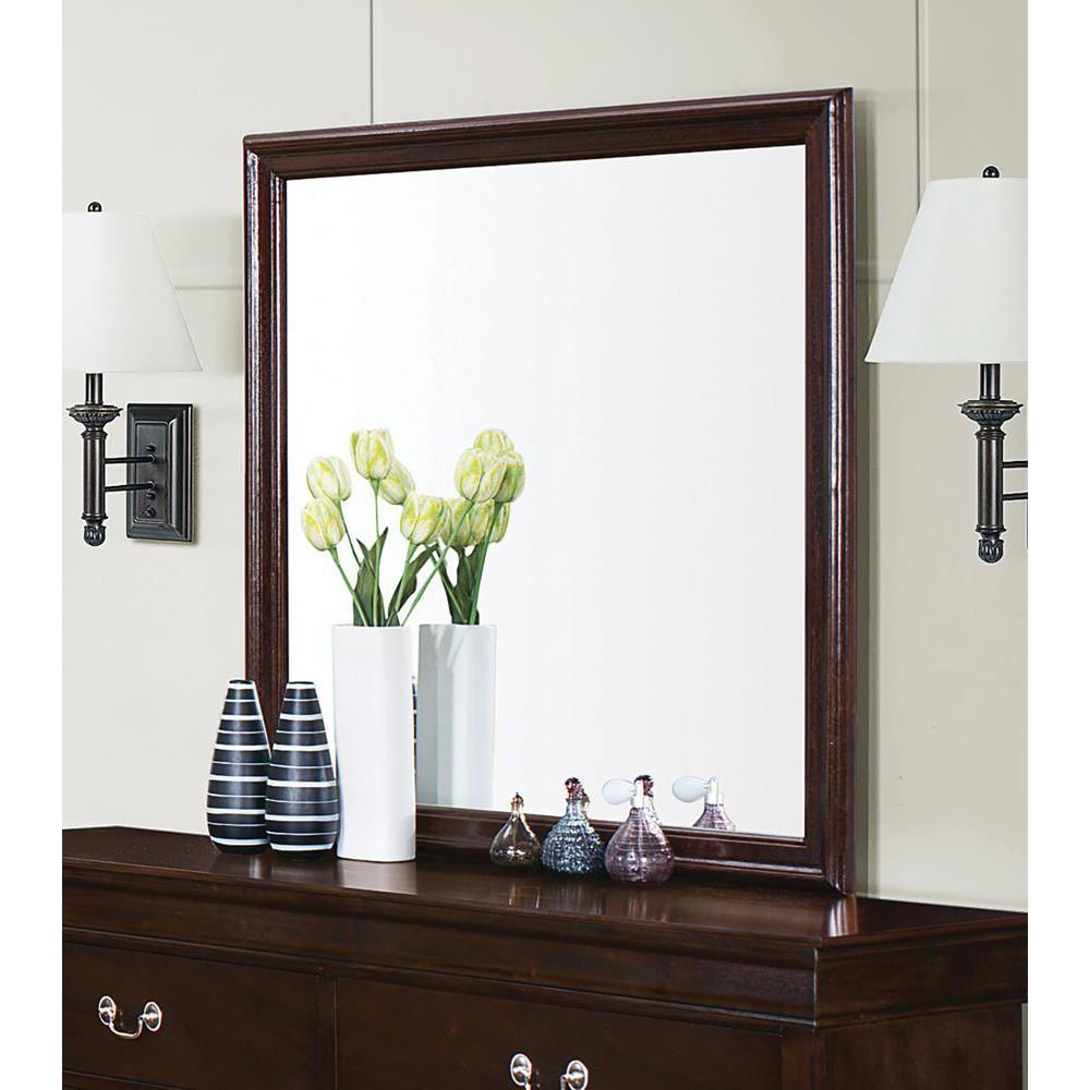 Louis Philippe Dresser Mirror Cappuccino