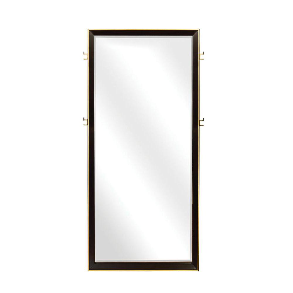 Durango 80-inch Standing Floor Mirror Smoked Peppercorn