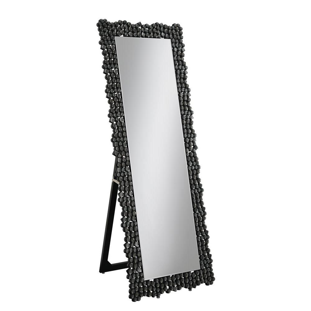 Mckay 24 x 63 Inch Acrylic Frame Standing Mirror Smokey Grey