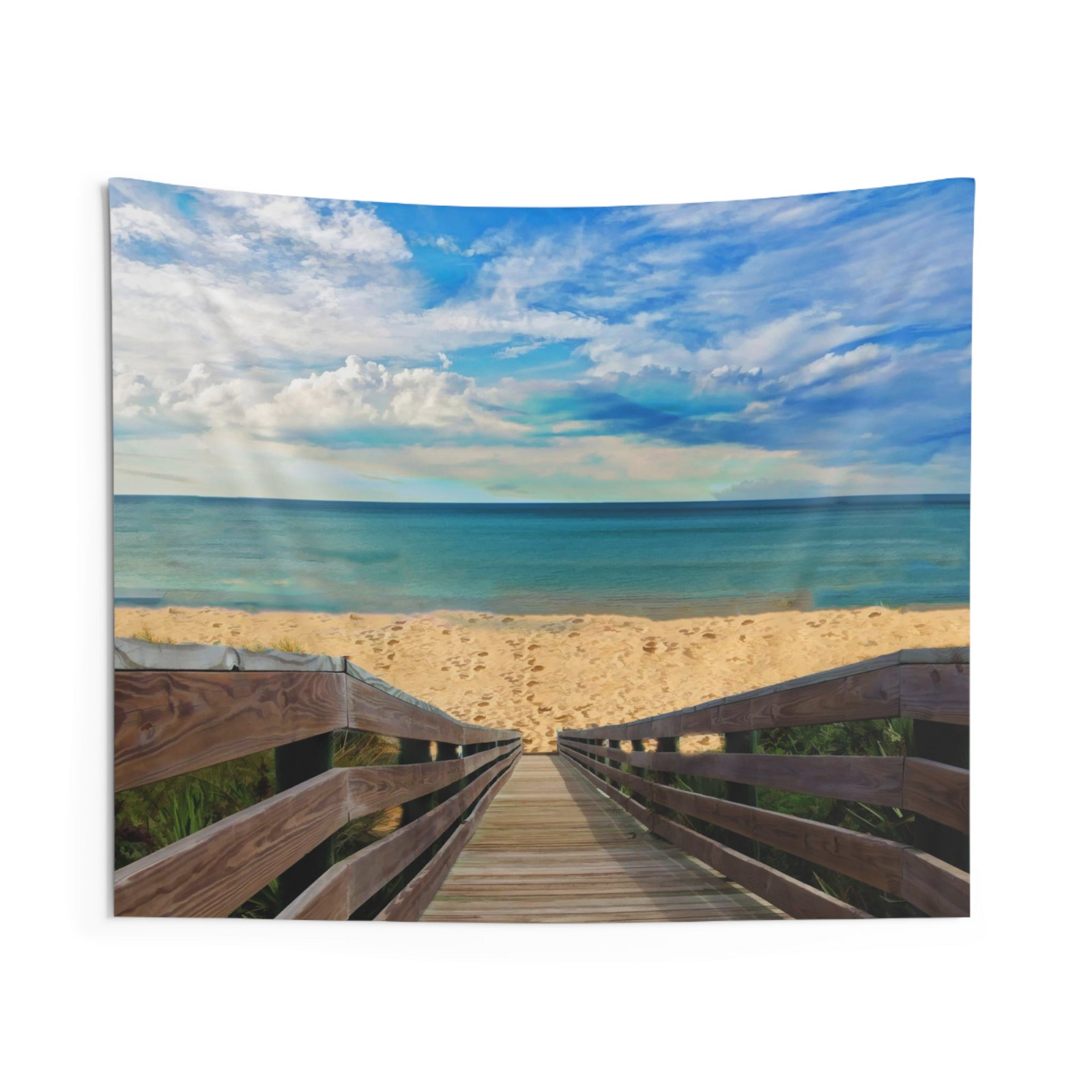 Beach Sea Wall Tapestry – 100% Polyester Decorative Wall Tapestry