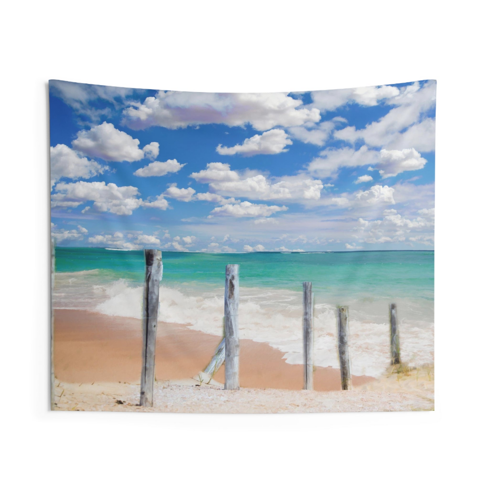 Beach Path Wall Tapestry – Scenic 100% Polyester Decorative Wall Tapestry