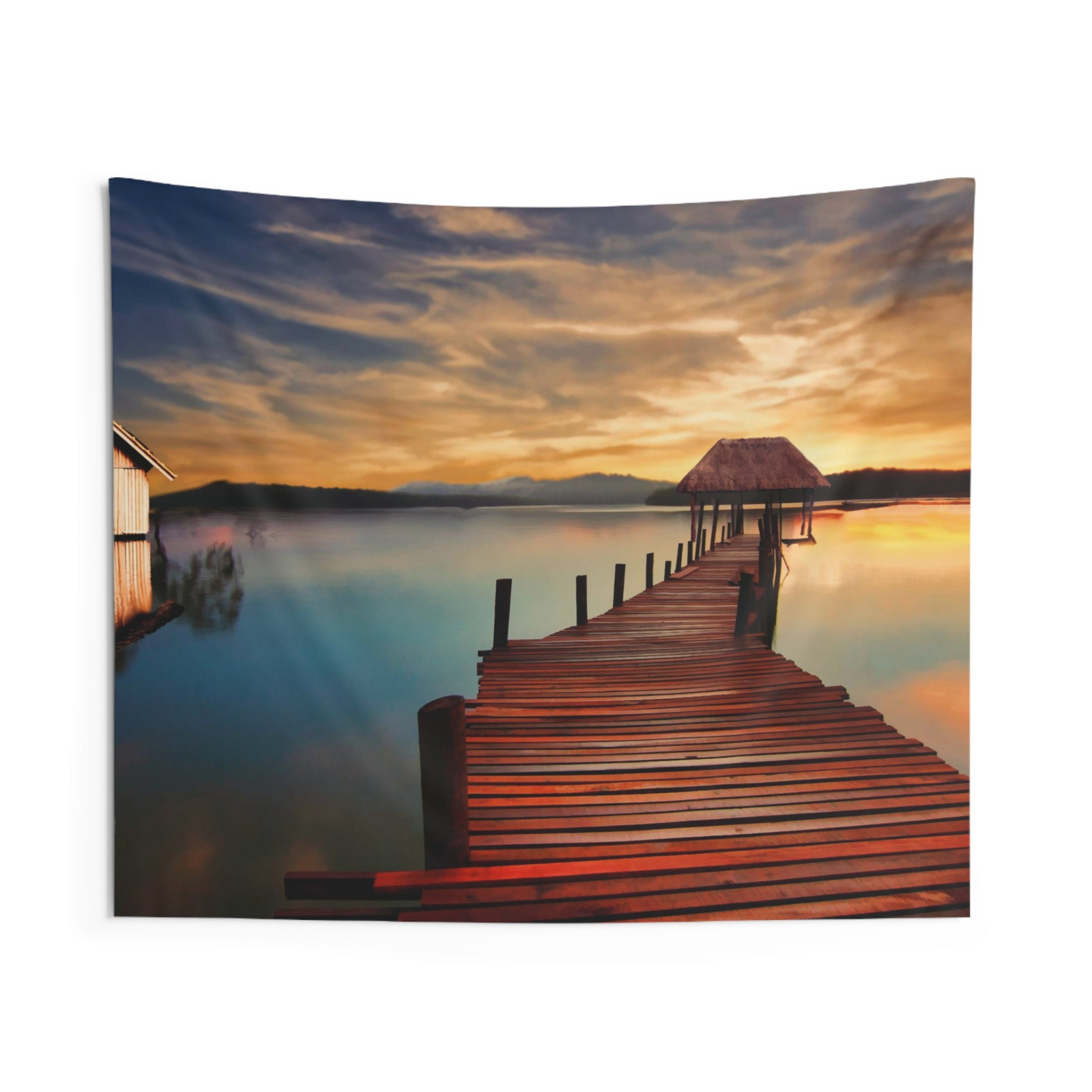 Jetty Wall Tapestry – 100% Polyester Decorative Wall Tapestry