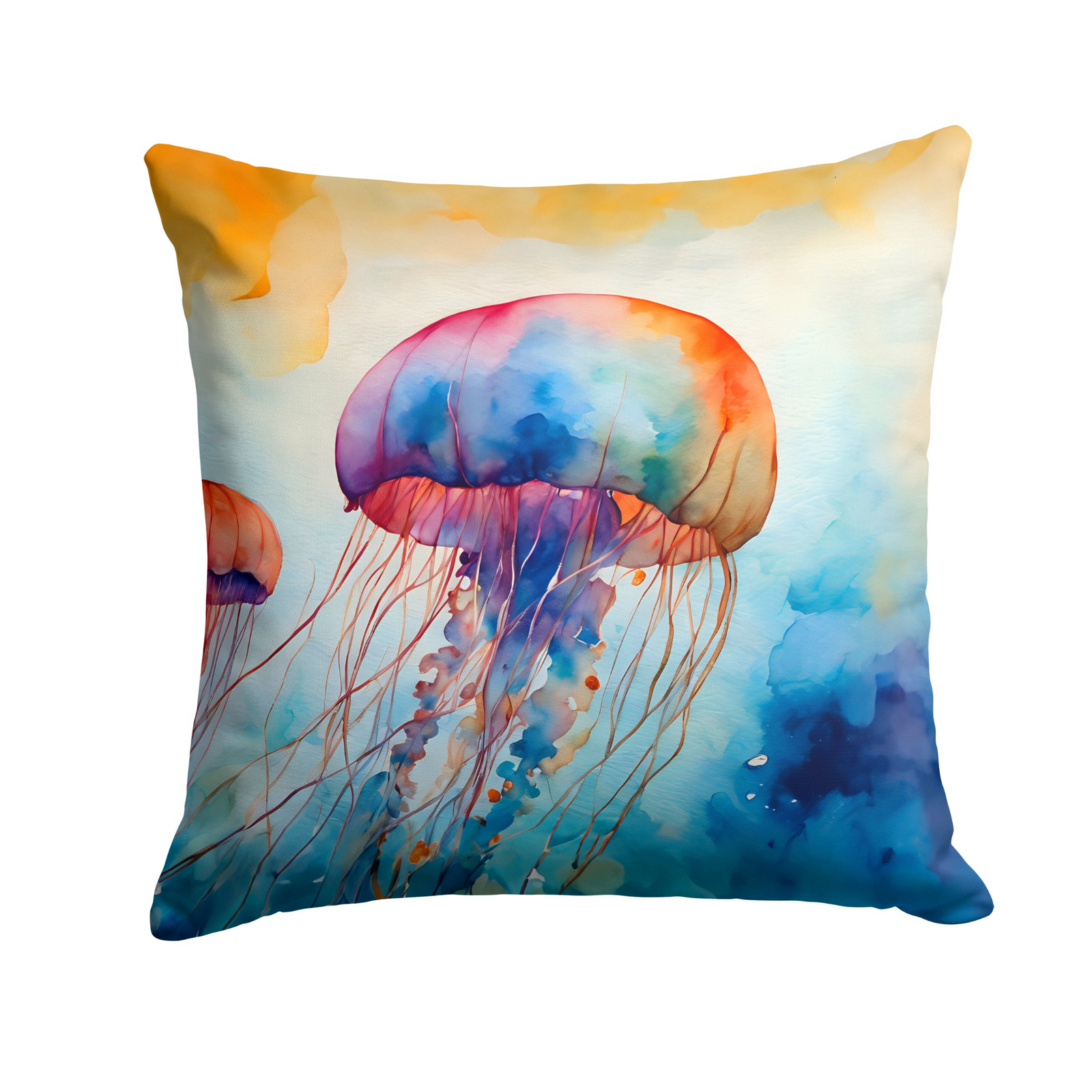 Jellyfish Throw Pillow