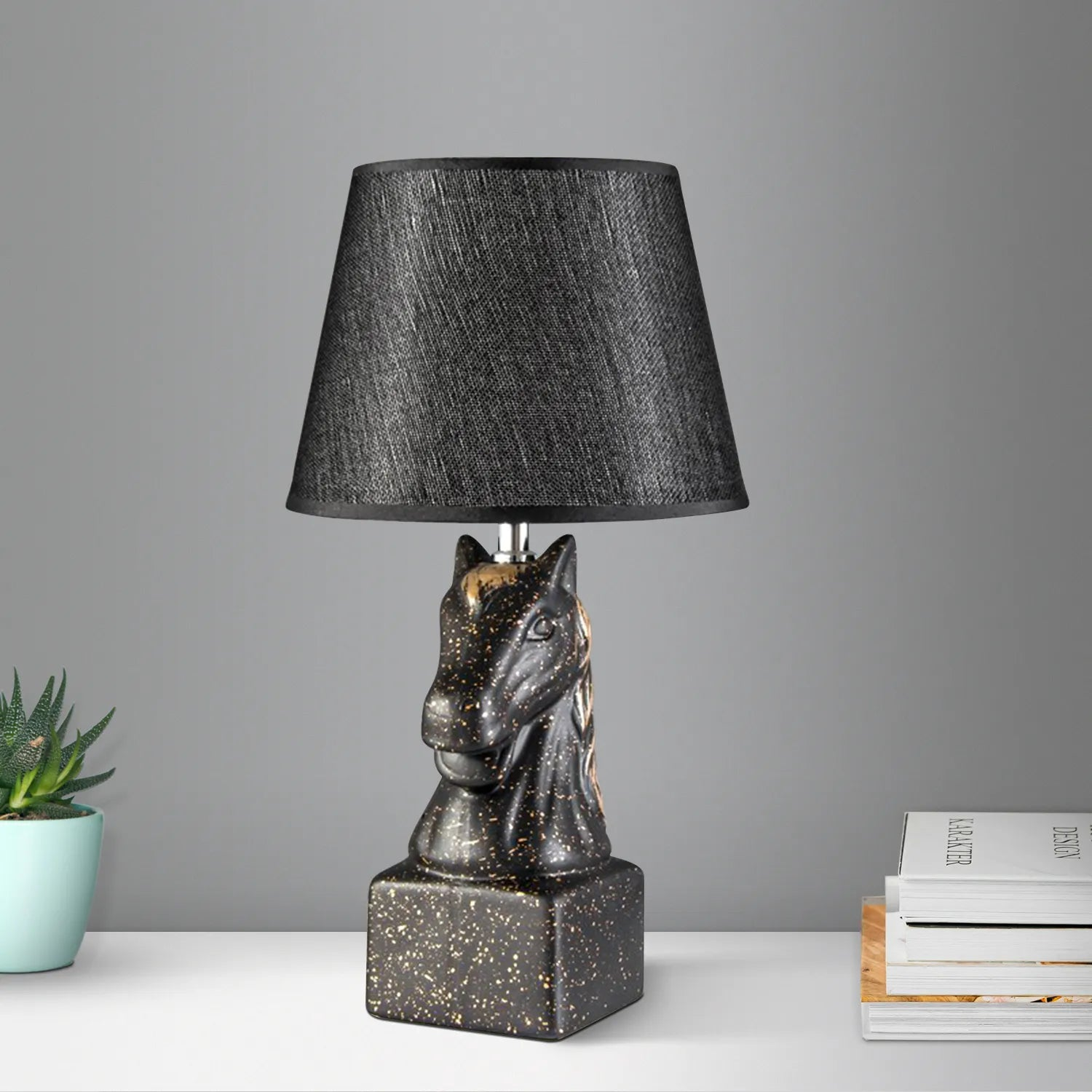 Art Deco Horse Head Table & Desk Lamp