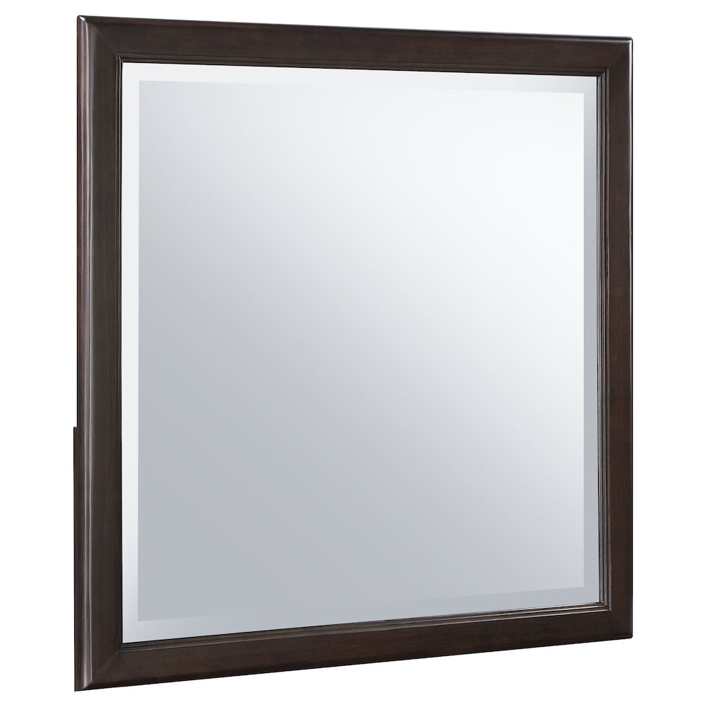 Emberlyn Brown Framed Dresser Mirror with Beveled Glass