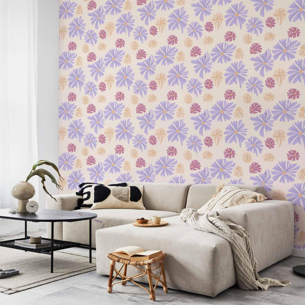 Floating Flowers Tiny Wallpaper
