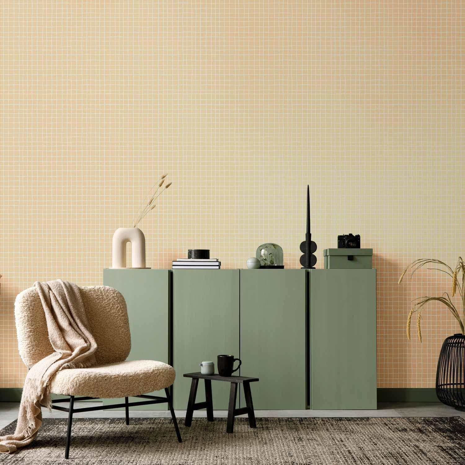 High-Quality Fade-Resistant Waving Lines Wallpaper