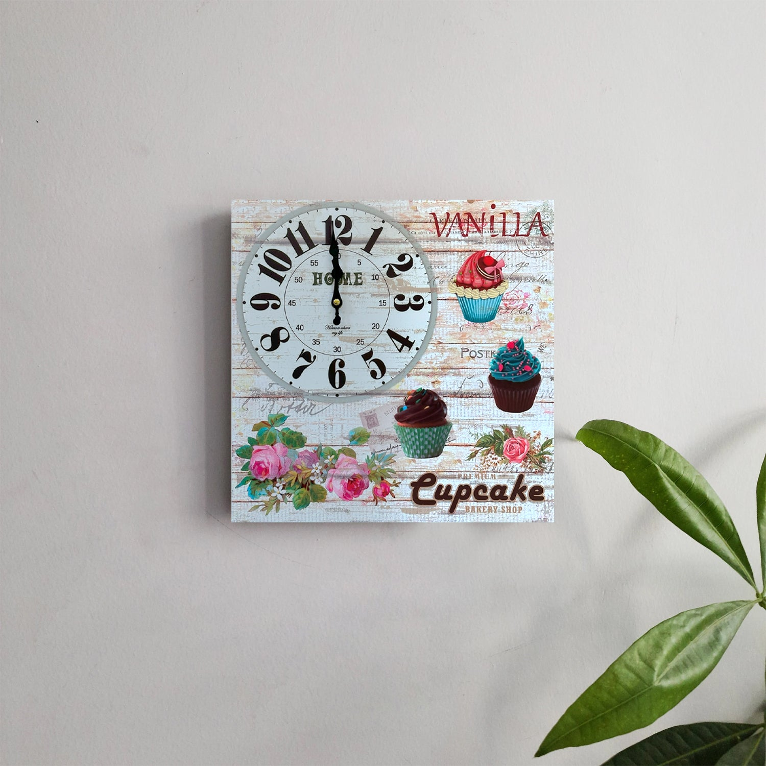 Modern Frameless Paris Eiffel Tower Wall Painting clock -5557