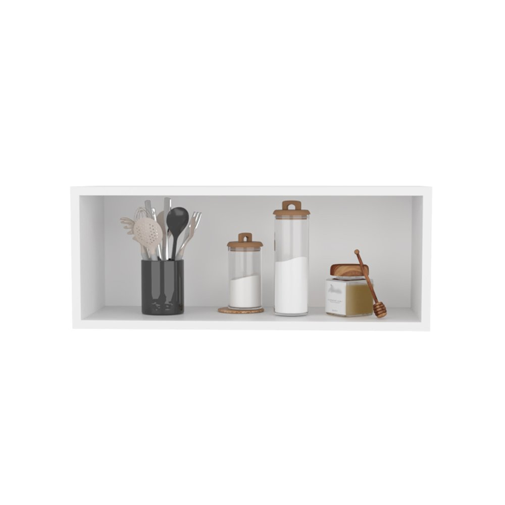 Ayden Wall Cabinet, 1 Spacious Shelf, White