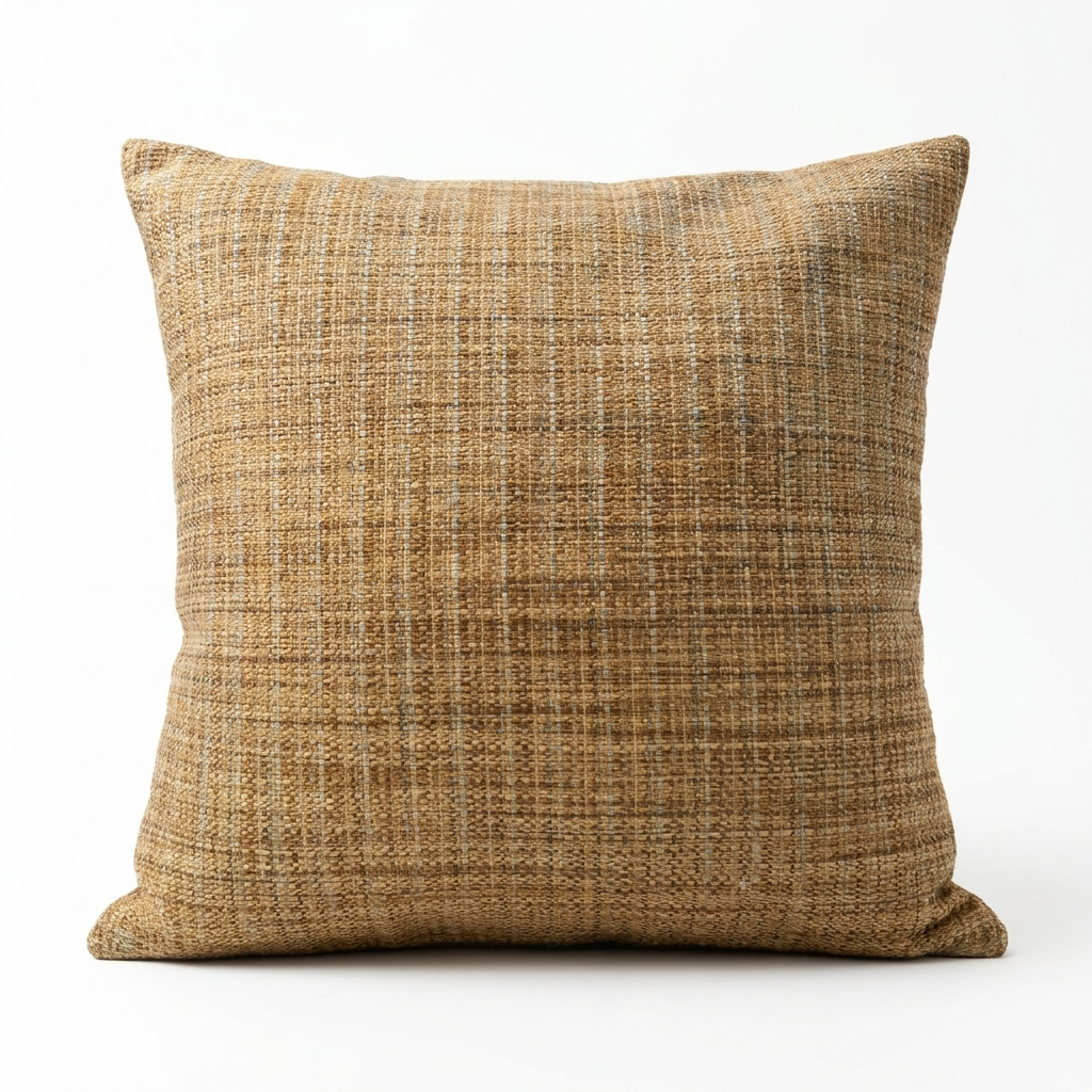 Forest Meadow Taupe Handmade Luxury Pillow