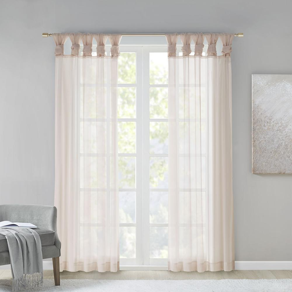 Twist Tab Voile Sheer Window Pair