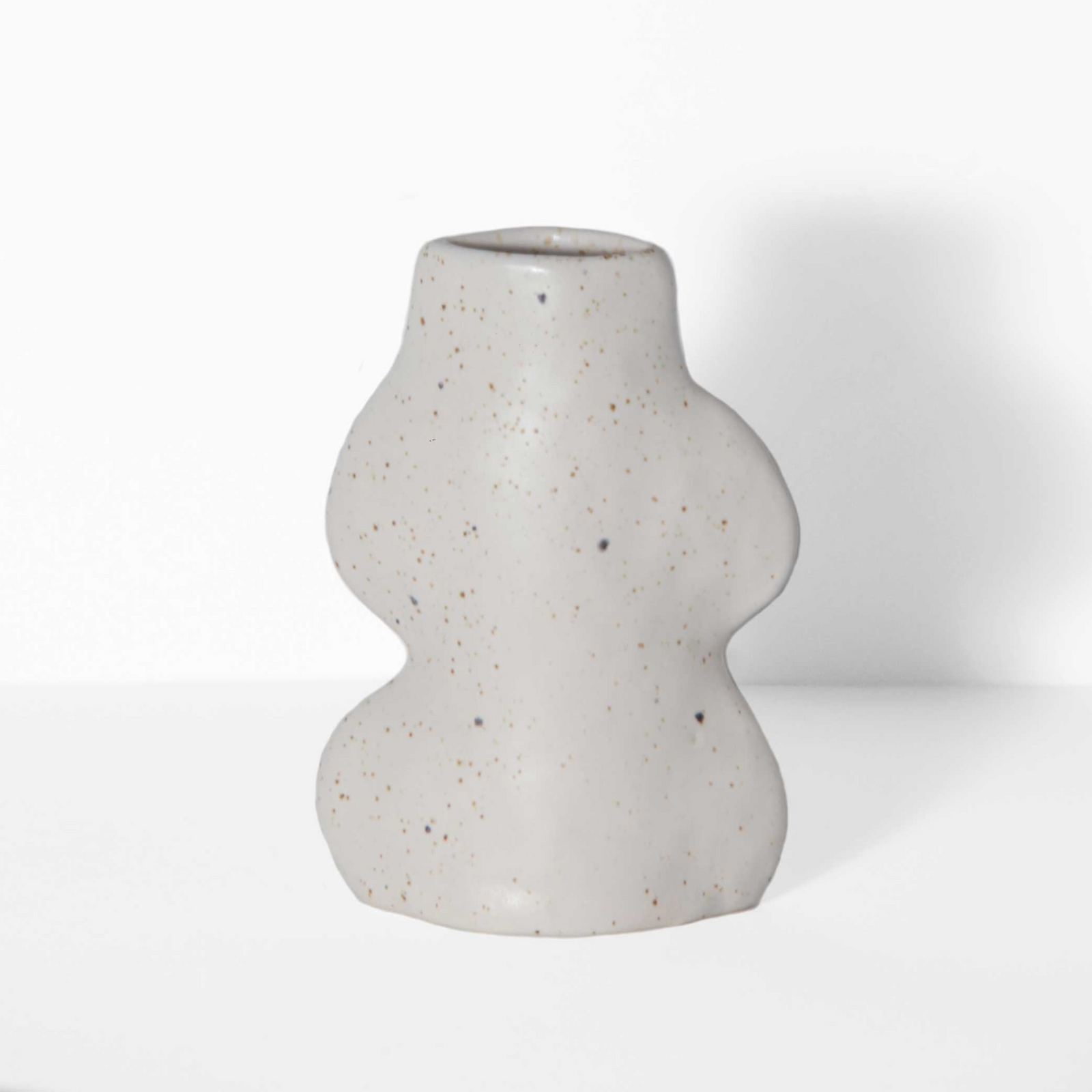 Fluxo Ceramic Vase - Small White