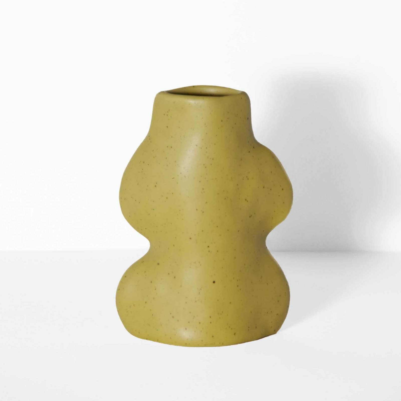 Fluxo Ceramic Vase - Small Pistachio Green