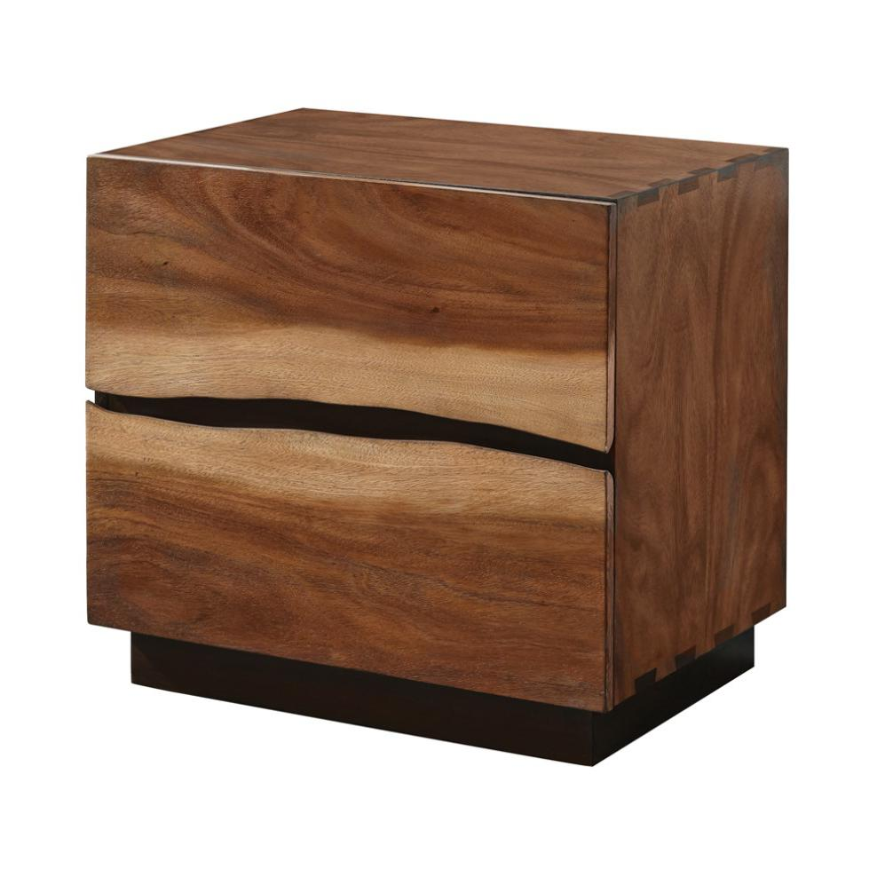 Winslow 2-drawer Nightstand Smokey Walnut
