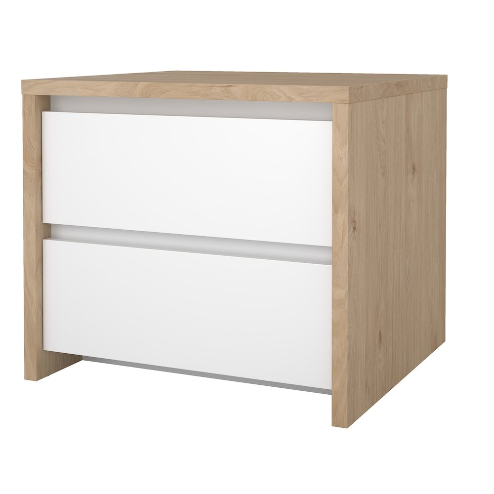 Next 17-Inch Tall 2-Drawer Nightstand End Table