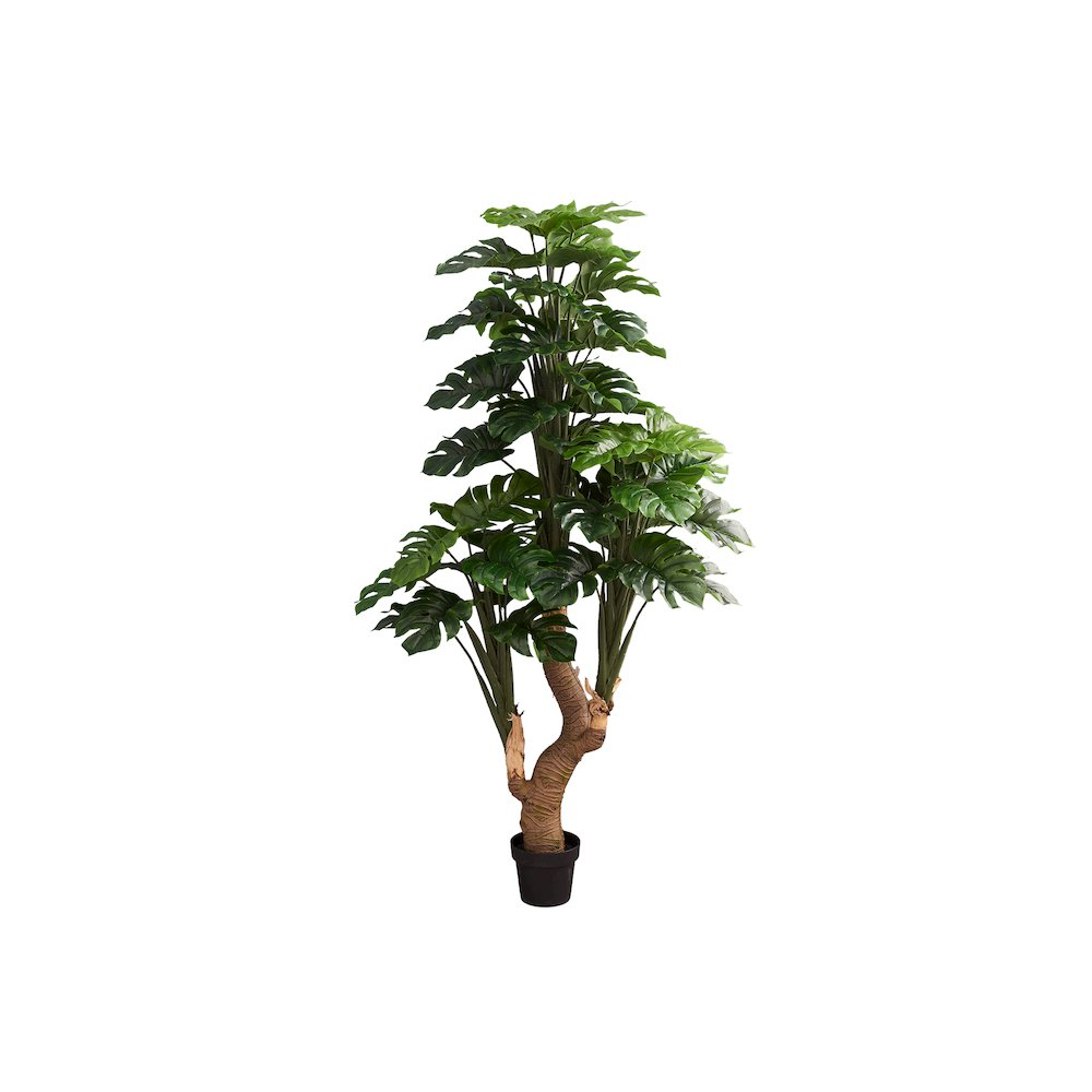 Artificial Plant, 83" Tall, Monstera Tree, Potted