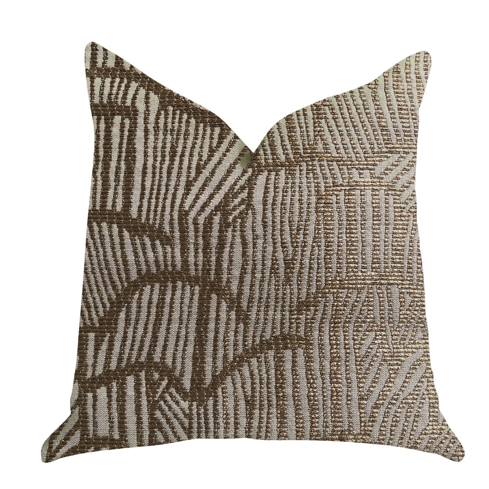 Metallic Bronze Luxury Throw Pillow