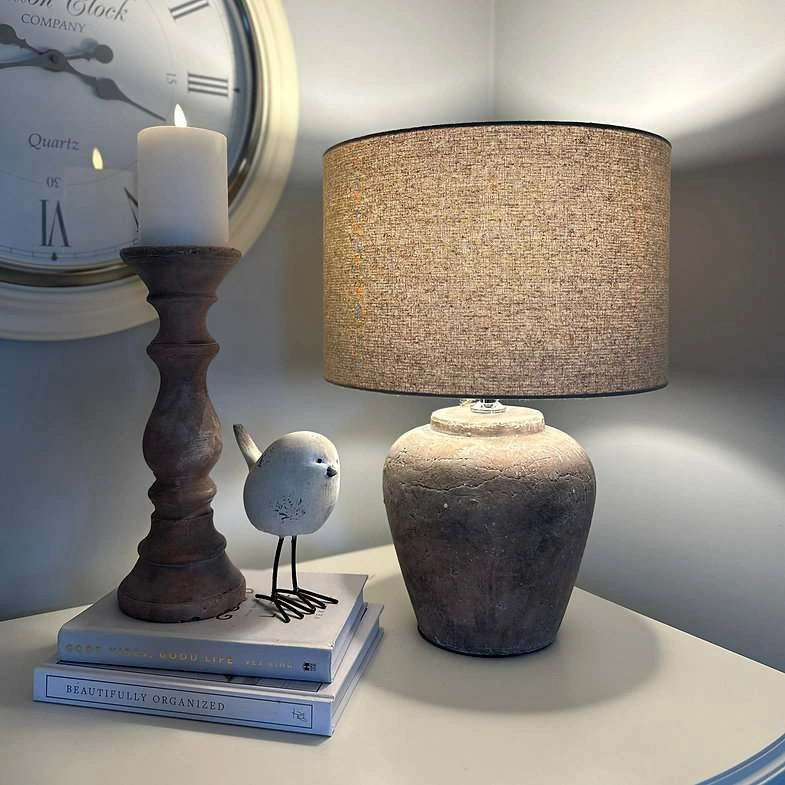 Siena Brown Column Candle Holder Small