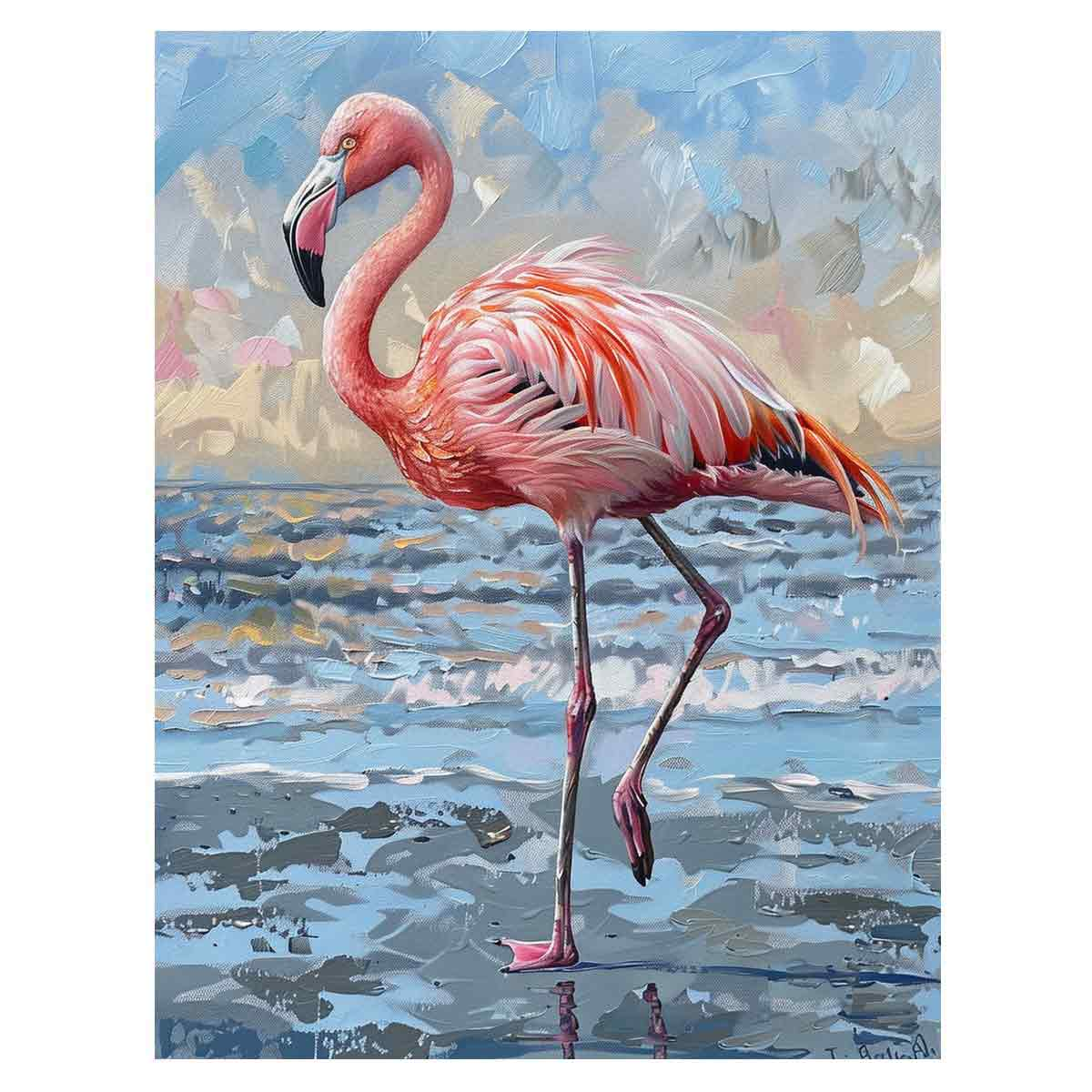 Flamingo Canvas Art Print