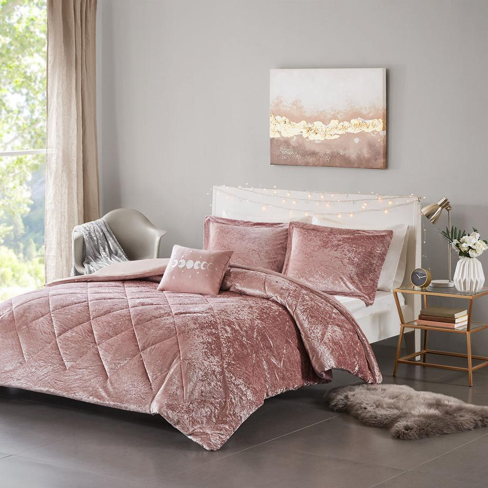 Velvet Duvet Cover Set with Throw Pillow