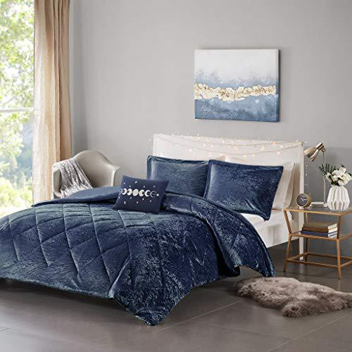 Velvet Duvet Cover Set with Throw Pillow