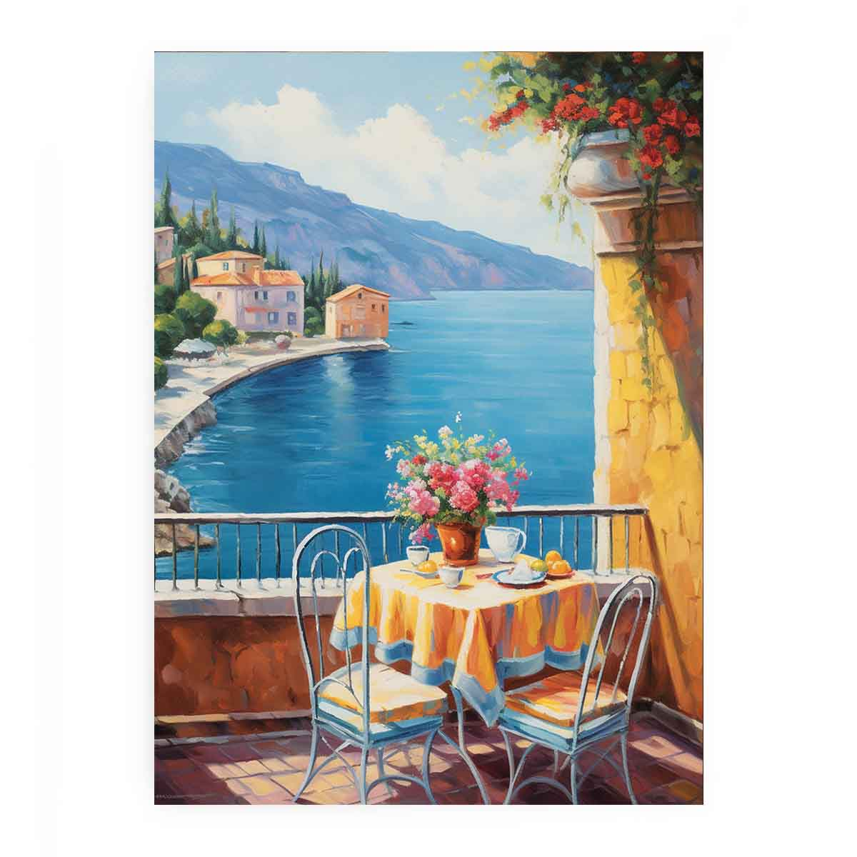 Mediterranean Art Painting Canvas Art Print