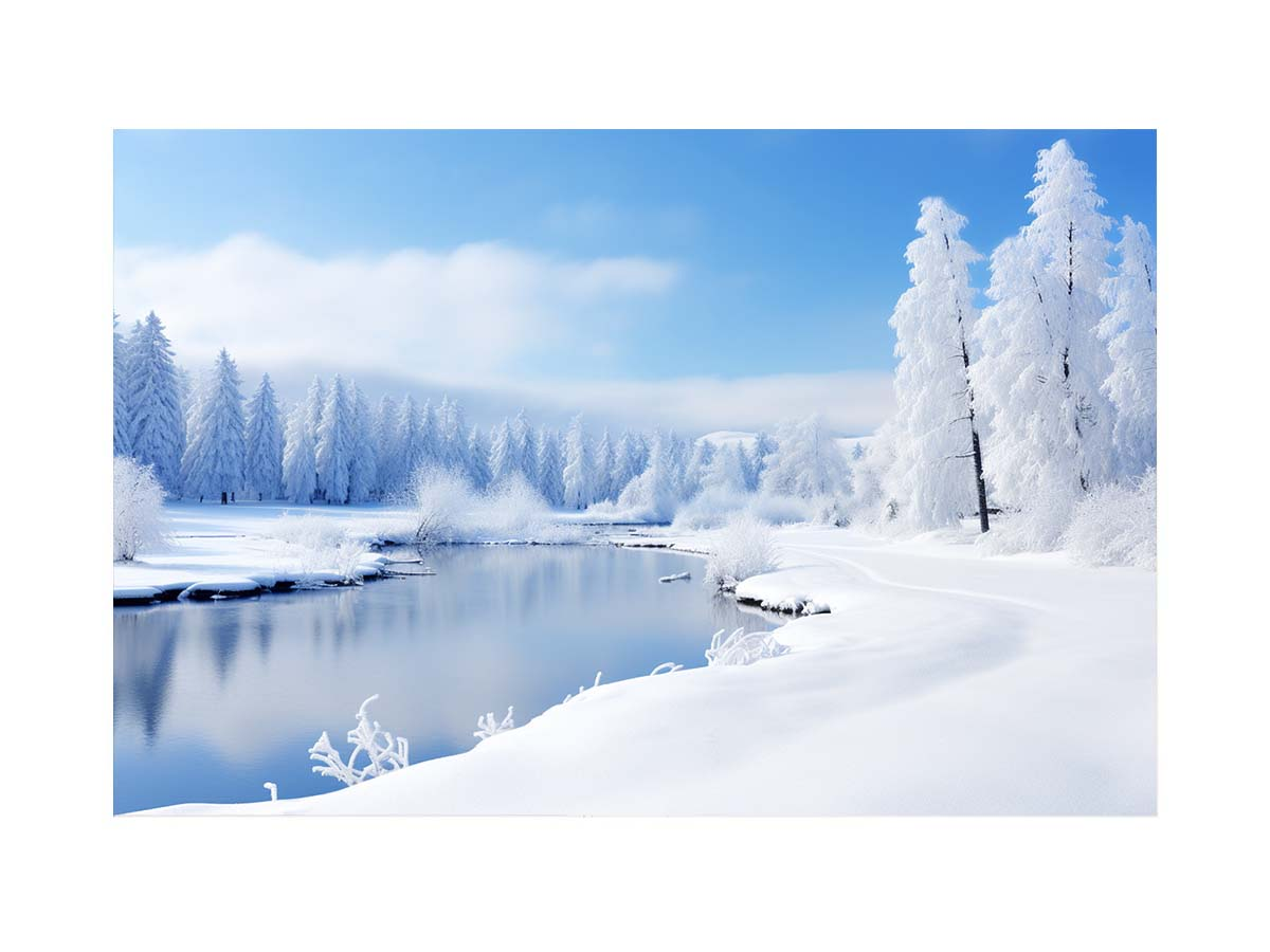 Switzeralnd Snow Art Canvas Art Print