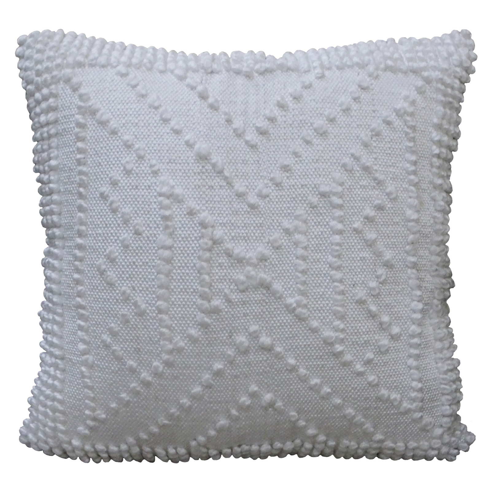Decorative 18"x18" Outdoor Pillow for couch (White)