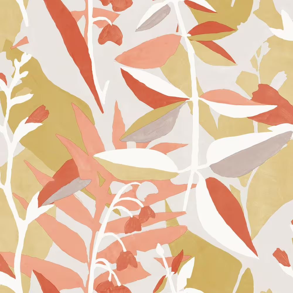 Pink Punch Petite Garden Party Floral Vinyl Peel and Stick Wallpaper Roll