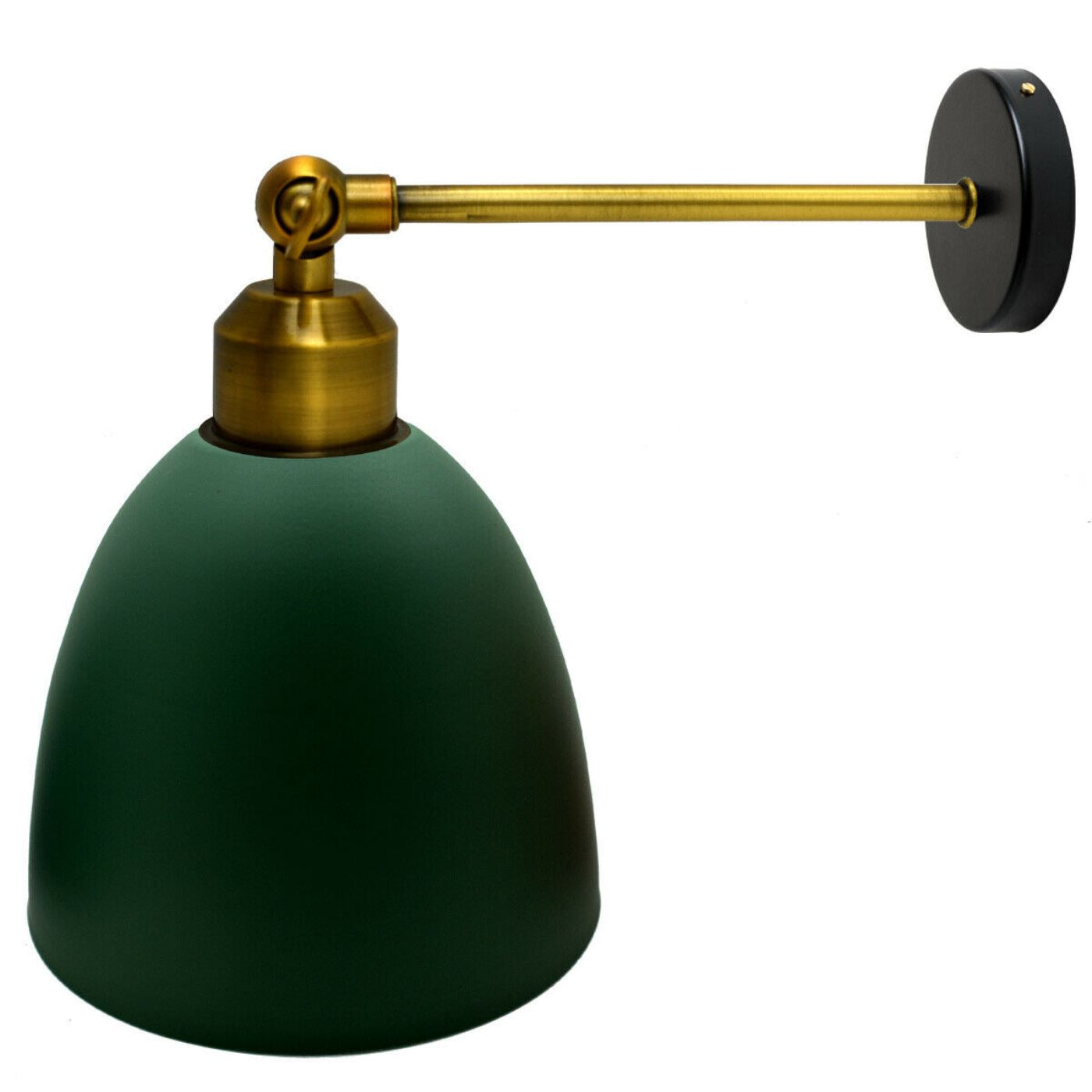 Modern Green Metal Wall Lamp – Creative Industrial Shade for Indoor Spaces