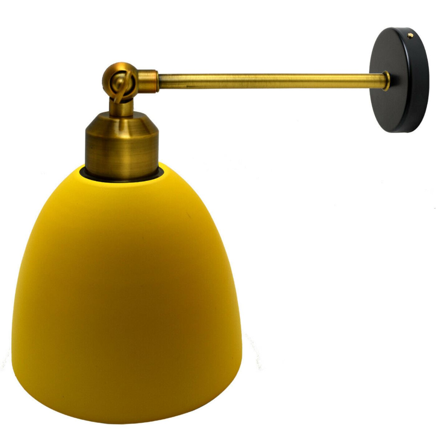 Modern Yellow Metal Wall Lamp – Creative Industrial Shade for Indoor Spaces