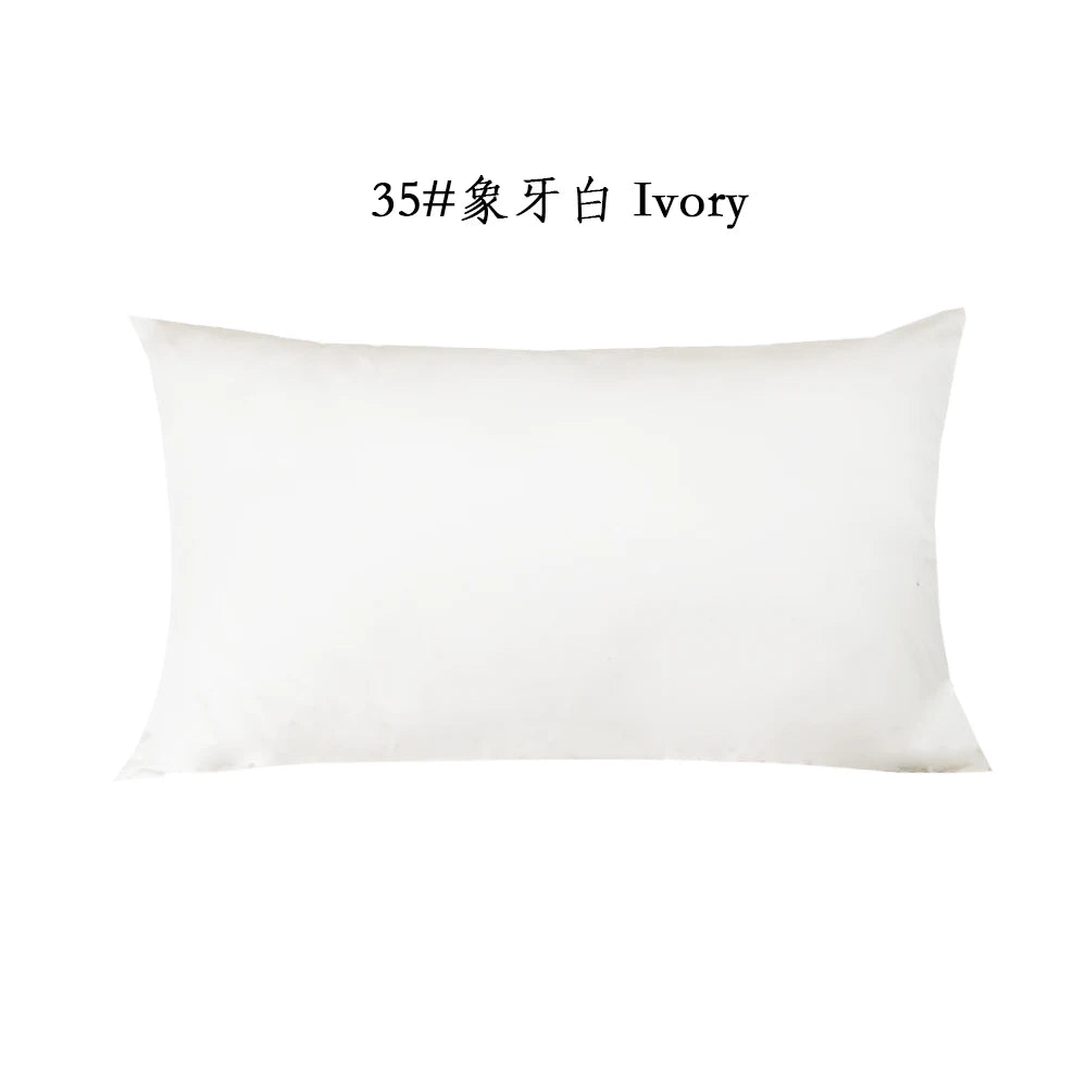 Ivory or White Cotton Twill Zipper Pillow Cover – 10 Sizes incl. 18.90 × 29.13 in (48 × 74 cm), 1 Piece