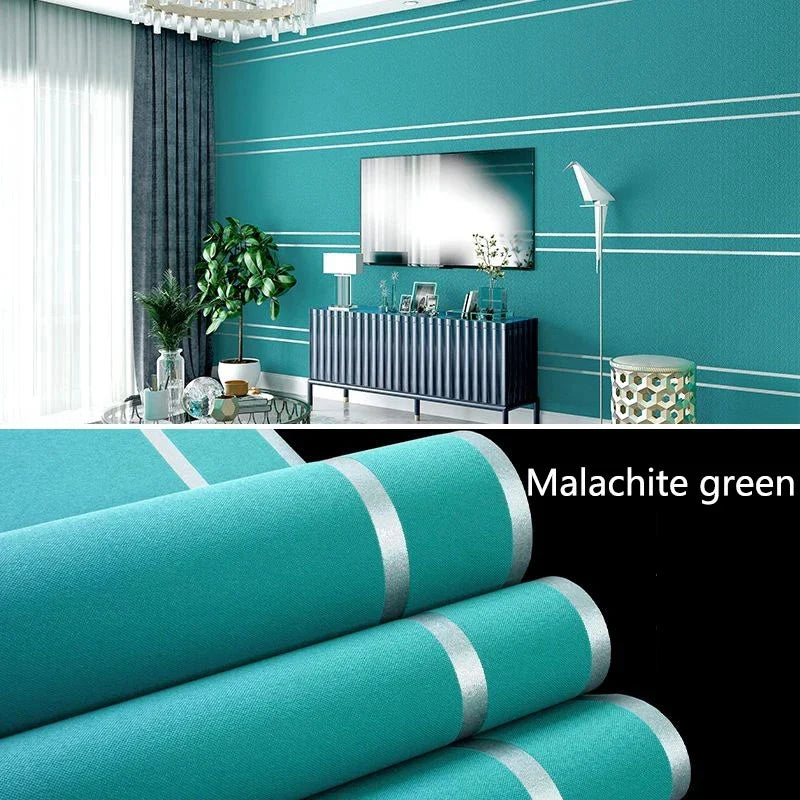 Deerskin-Texture Nordic Geometric Traditional Non-Woven Wallpaper – 53 cm × 9.5 m