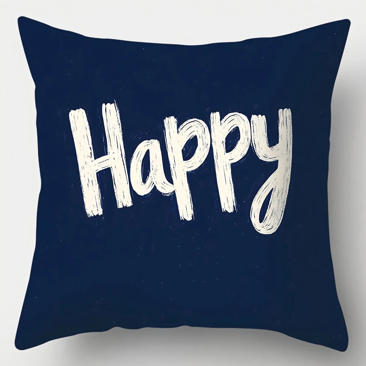 Blue Floral Polyester Pillow Covers – Designs 3–4, 4 Sizes