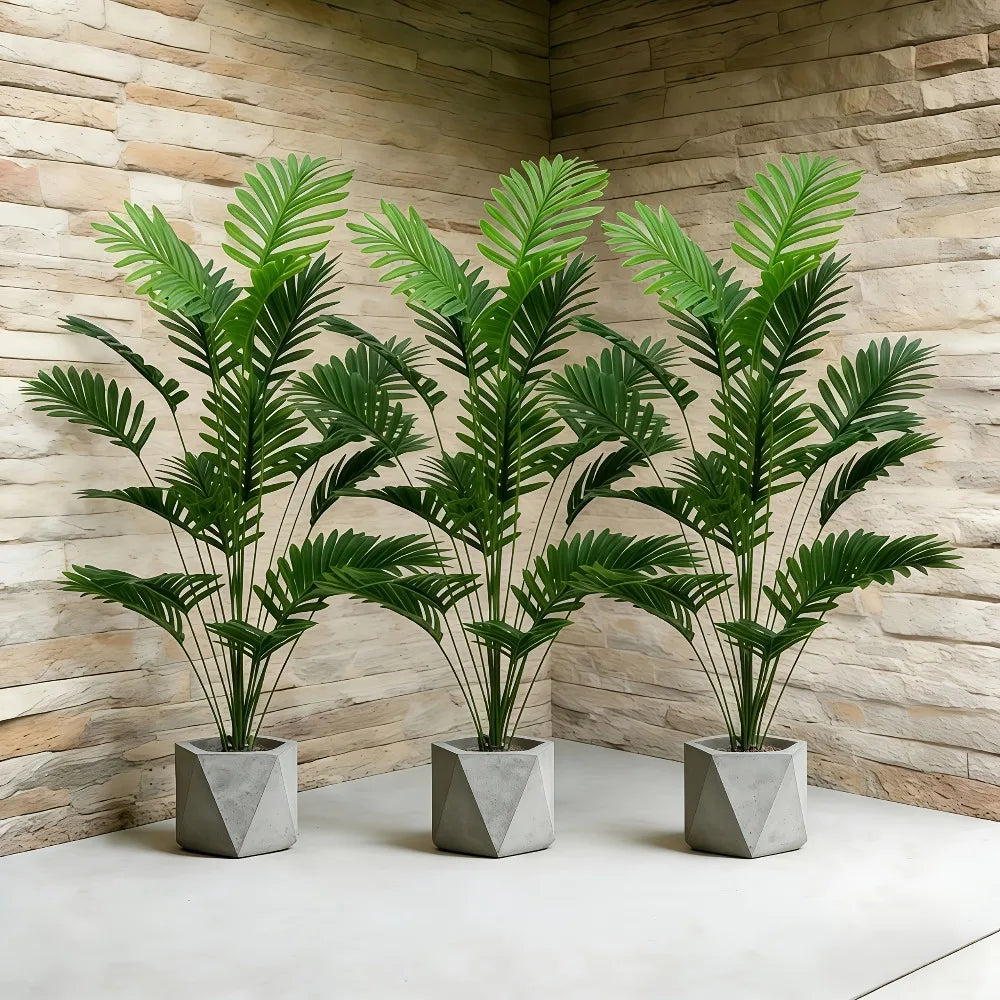 Large Artificial Palm Tree Branch – Tropical Monstera Faux Plant Leaf for Indoor Home Decor