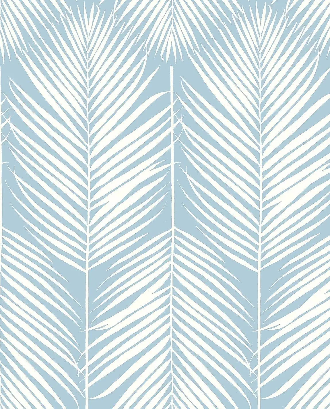 Light Blue Leaf Peel-and-Stick Wallpaper – Waterproof Removable Vinyl for Cabinets, Drawers & Bedrooms