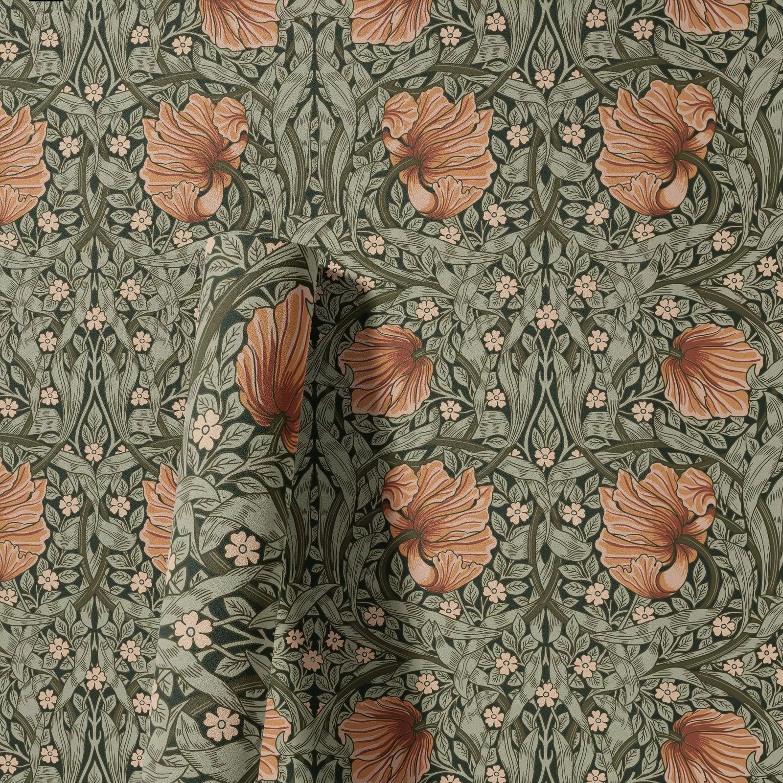 Vintage Floral Botanical Vinyl Peel and Stick Wallpaper