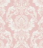 Light Pink Cora Damask Vinyl Peel and Stick Wallpaper Roll (Covers 30.75 sq. ft.)
