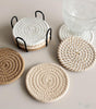 Round Coaster, 8 Counts/set Non-woven Absorbent Coaster, Household Placemat for Coffee Table, Home Decor, Gift Ideas