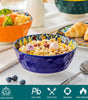 Vancasso Ceramic Bowls Set of 6 – 12oz & 26oz Colorful Cereal, Soup, Salad, Pasta, Oatmeal, and Dessert Bowls, Dishwasher & Microwave Safe
