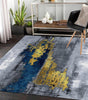 FINOREN Imitation Velvet Carpet  Non Slip Area Rug for Living Room, Entryway, Bedroom, Kitchen and Corridor - Lightweight Mat, Machine Washable Low Pile Rugs