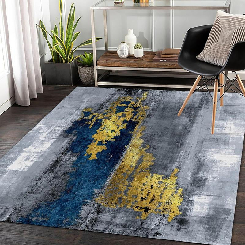 FINOREN Imitation Velvet Carpet  Non Slip Area Rug for Living Room, Entryway, Bedroom, Kitchen and Corridor - Lightweight Mat, Machine Washable Low Pile Rugs