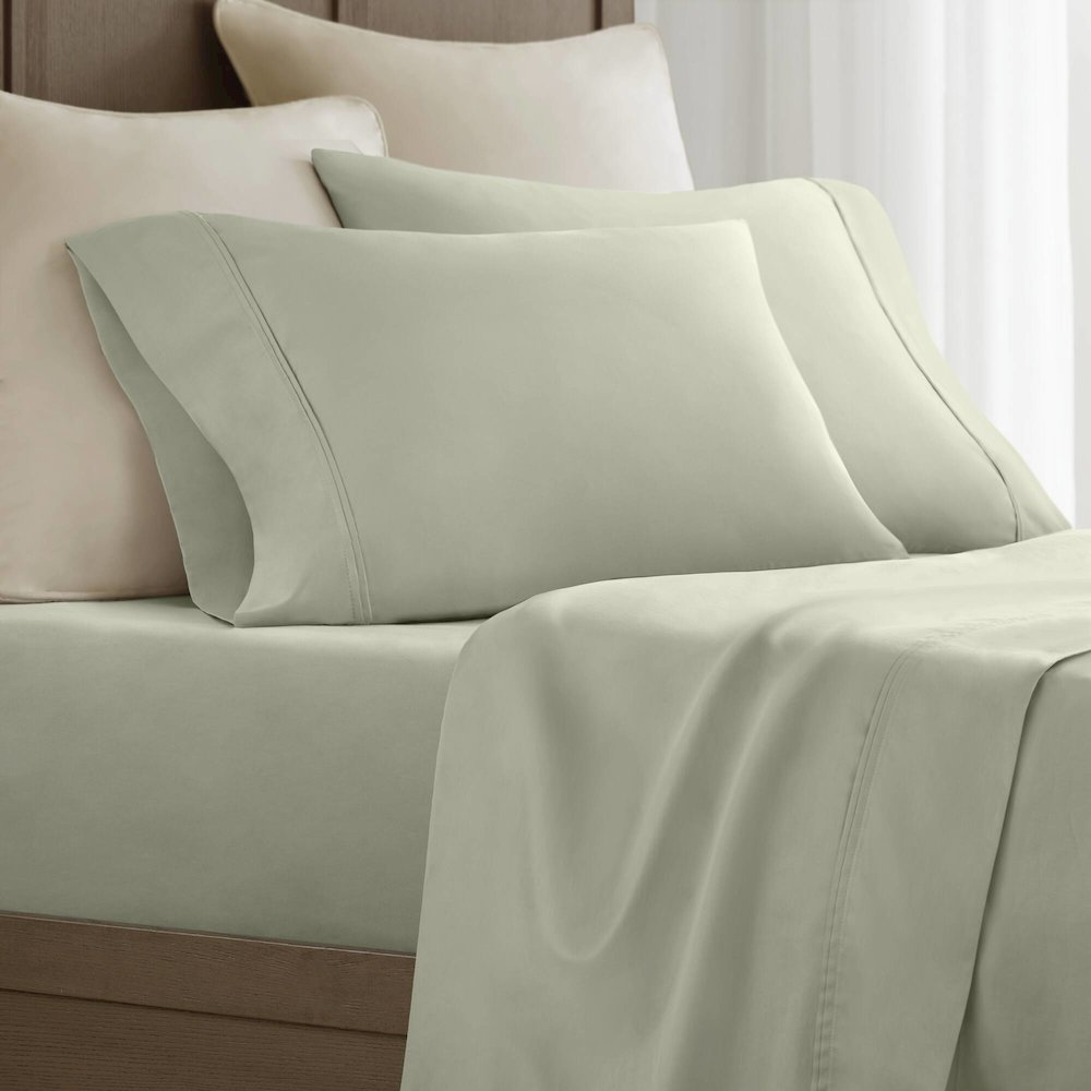 Sateen Pillowcase Set, Sage color